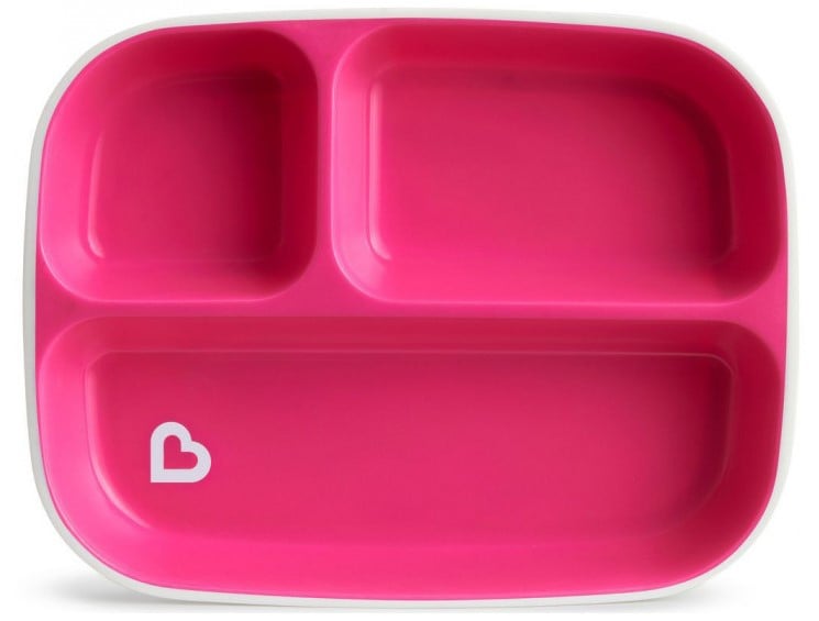 Набір тарілок Munchkin Splash Divided Plates, рожевий з фіолетовим, 2 шт. (46727.02) - фото 3