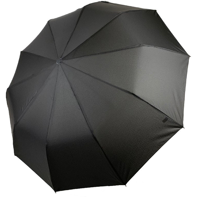 Чоловіча складана парасолька напівавтомат Bellissimo 102 см чорна - фото 1