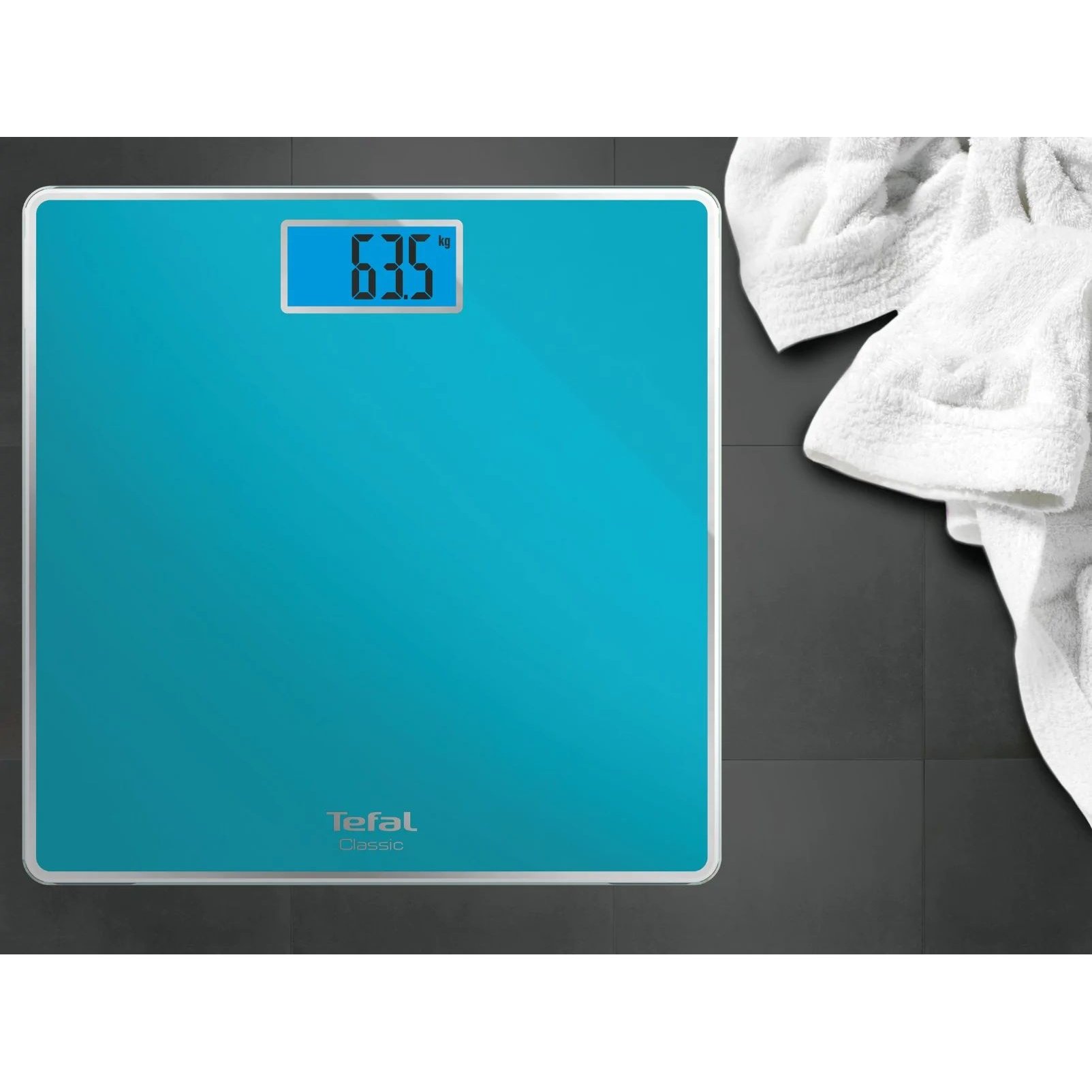 Весы напольные Tefal Classic 160 кг AAAx2 в комплекте стекло голубые - фото 5