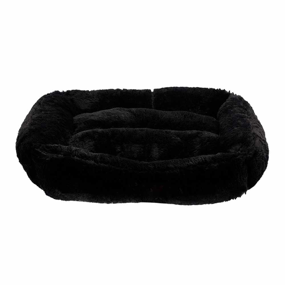 Лежак для животных Milord Brownie, прямоугольный, черный, размер M (VR02//0113) - фото 1