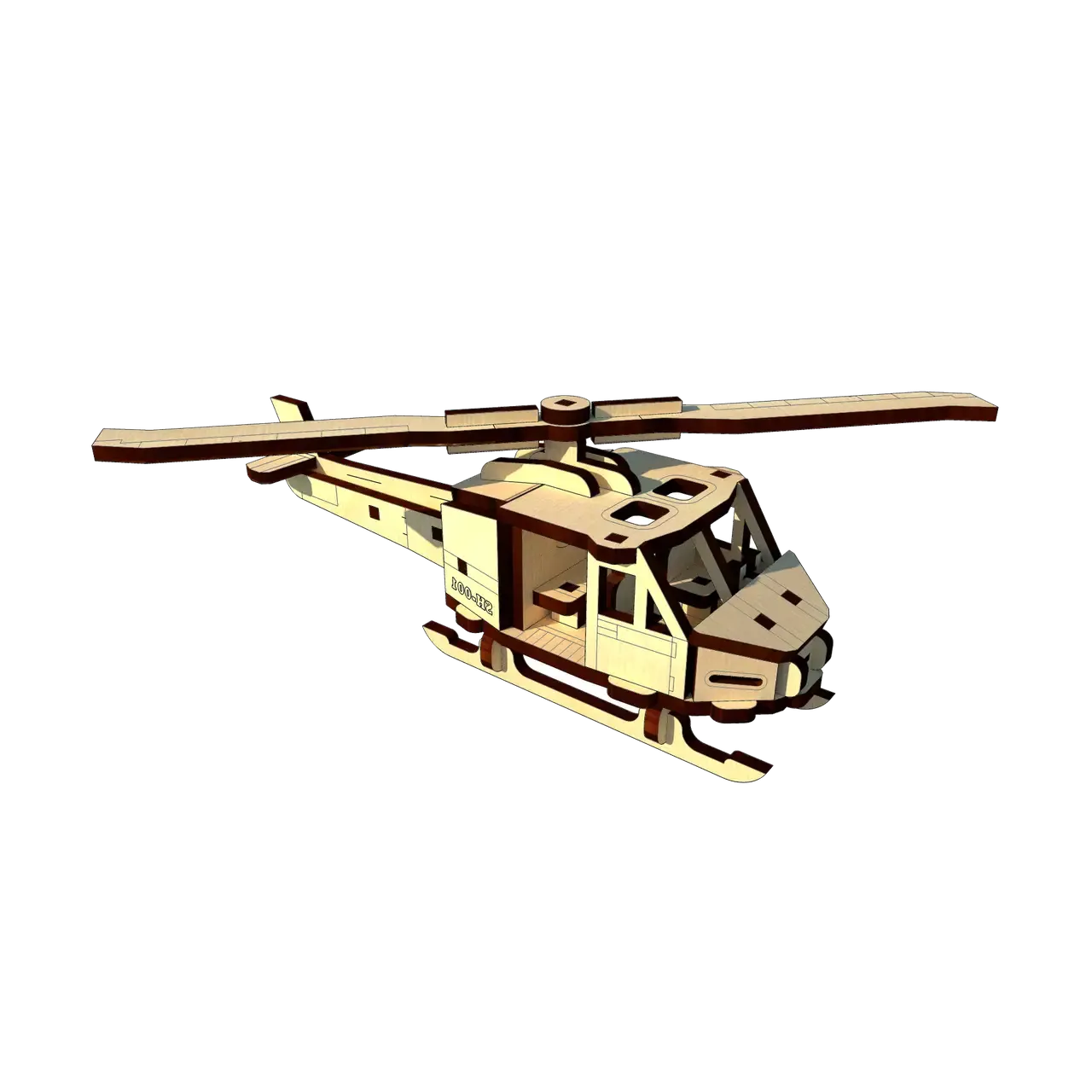 Механический 3D Пазл UGEARS вертолет (1871927531.0) - фото 4