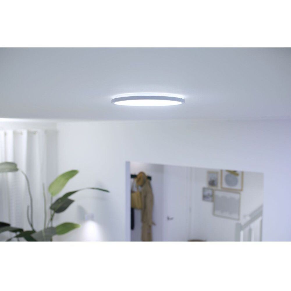 Светильник потолочный WiZ SuperSlim Ceiling Wi-Fi умный 16W 1500LM 2700-6500K белый (929002685101) - фото 4