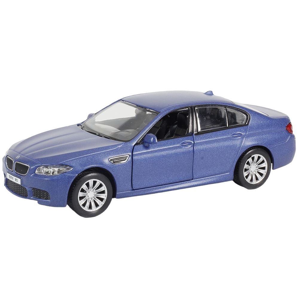Машинка Uni-fortune BMW M5, 1:32, матовый синий (554004М(А)) - фото 1