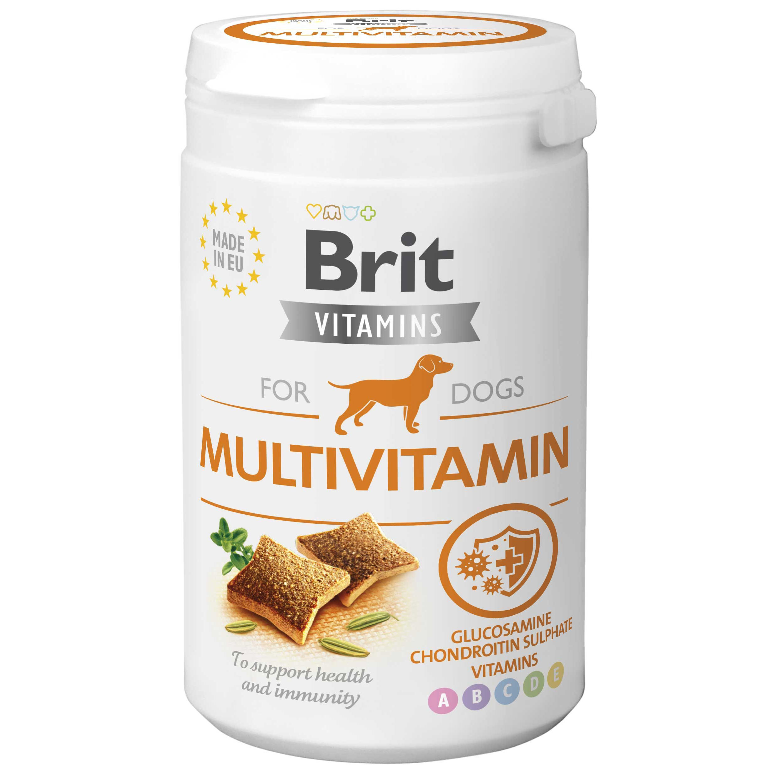 Вітаміни для собак Brit Vitamins Multivitamin для підвищення імунітету 150 г - фото 1