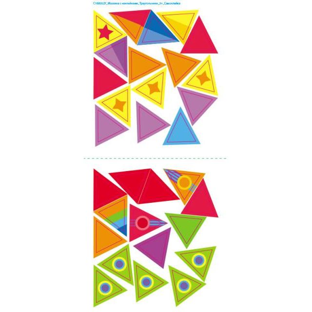 Мозаїка з наліпок Ранок Трикутники (С166052У) - фото 2