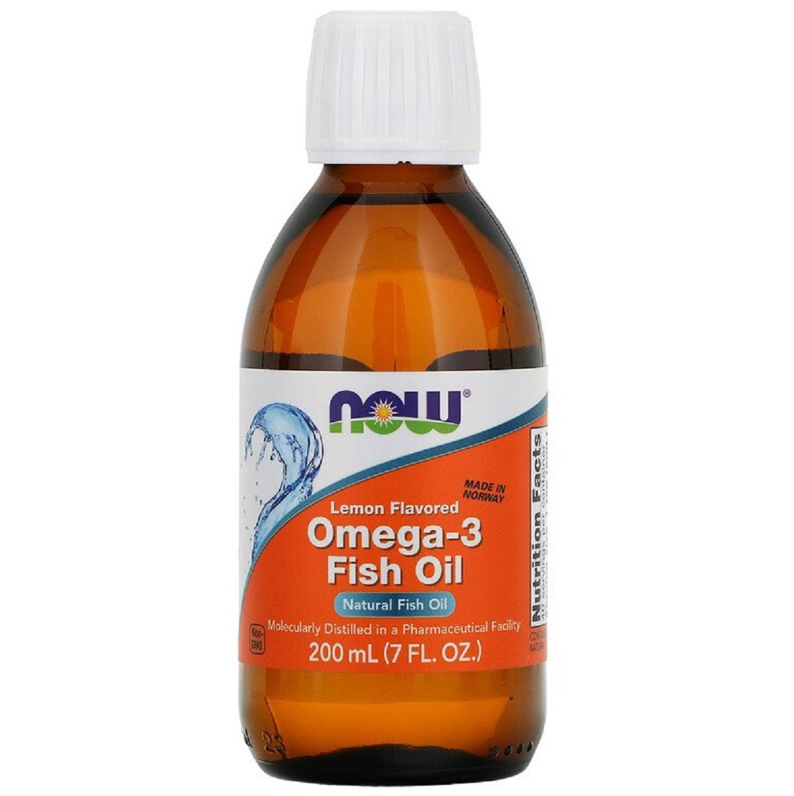 Омега 3 зі смаком лимона Now Foods Omega 3 200 мл (7 рідких унцій) - фото 1