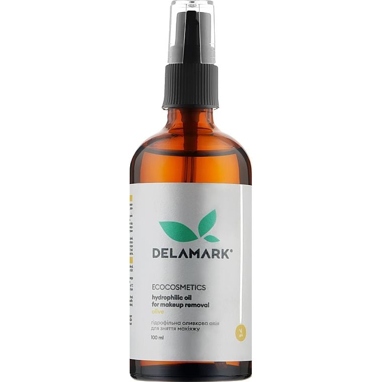 Гідрофільна олія для видалення макіяжу DeLaMark Оливкова олія 100 мл - фото 1