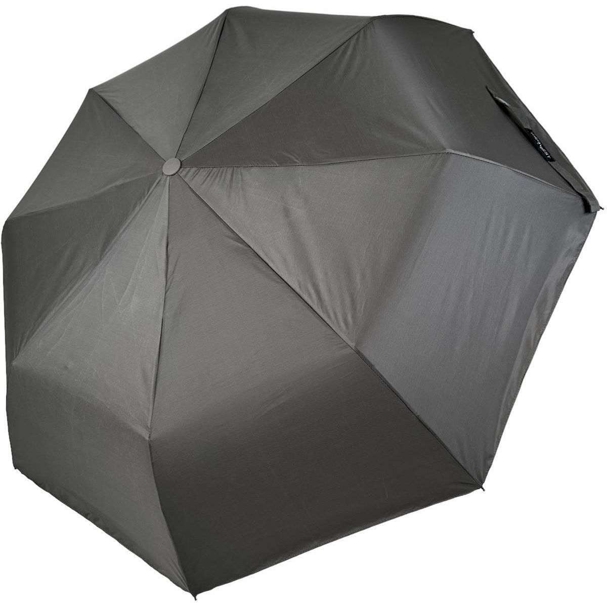 Женский складной зонтик полуавтомат The Best 94 см серый - фото 1
