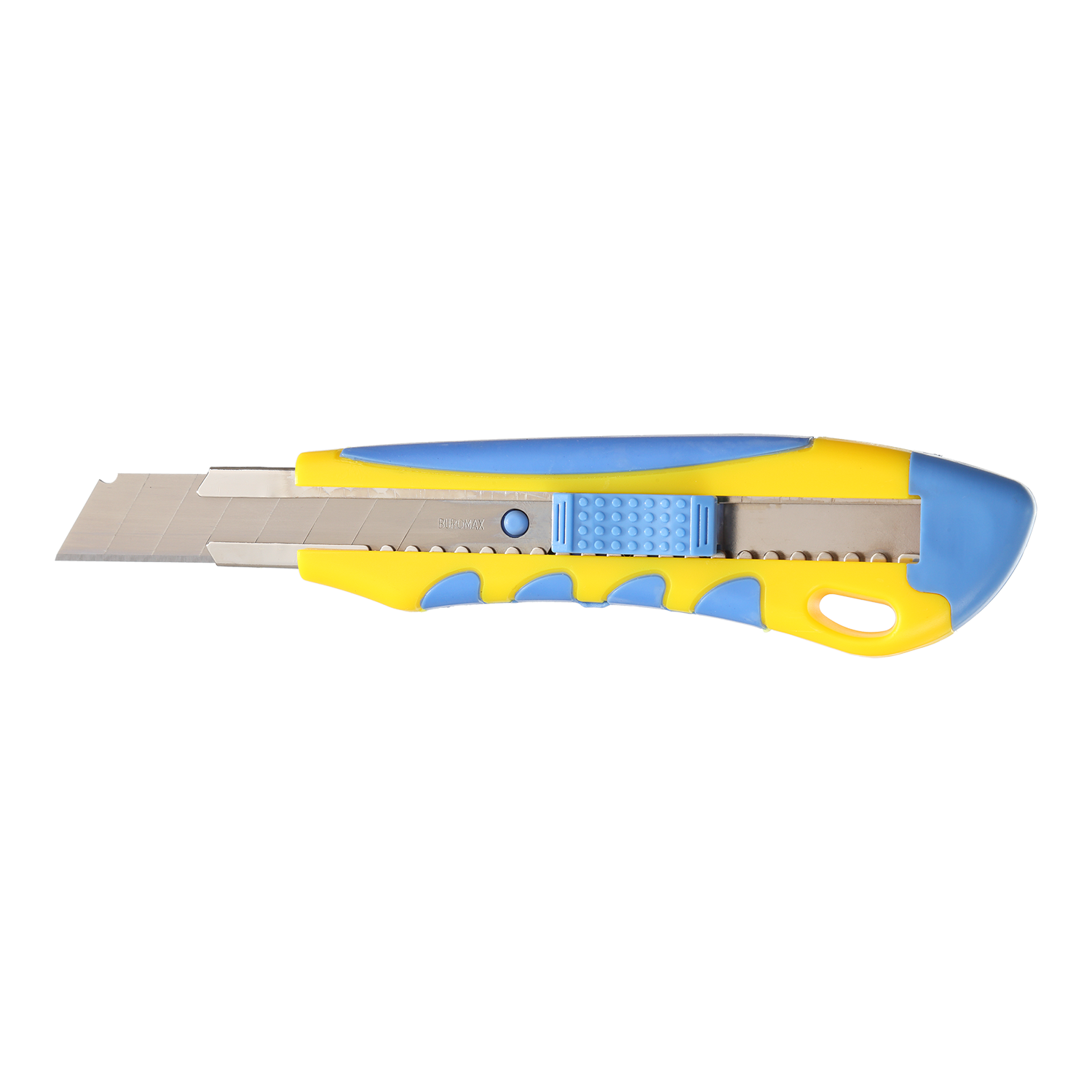 Канцелярский нож Buromax универсальный с резиновыми вставками на корпусе 18 мм - фото 2