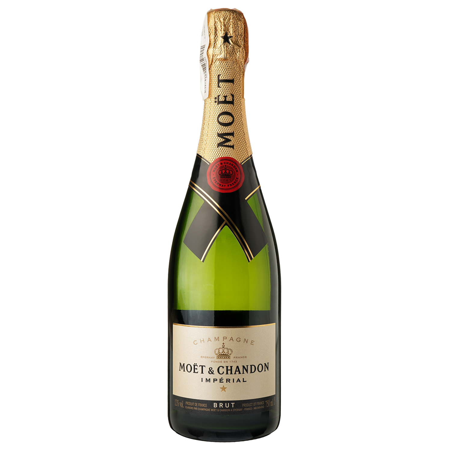 Шампанское Moet&Chandon Brut Imperial, белое, брют, AOP, 0,75 л, 12% (5799) - фото 1