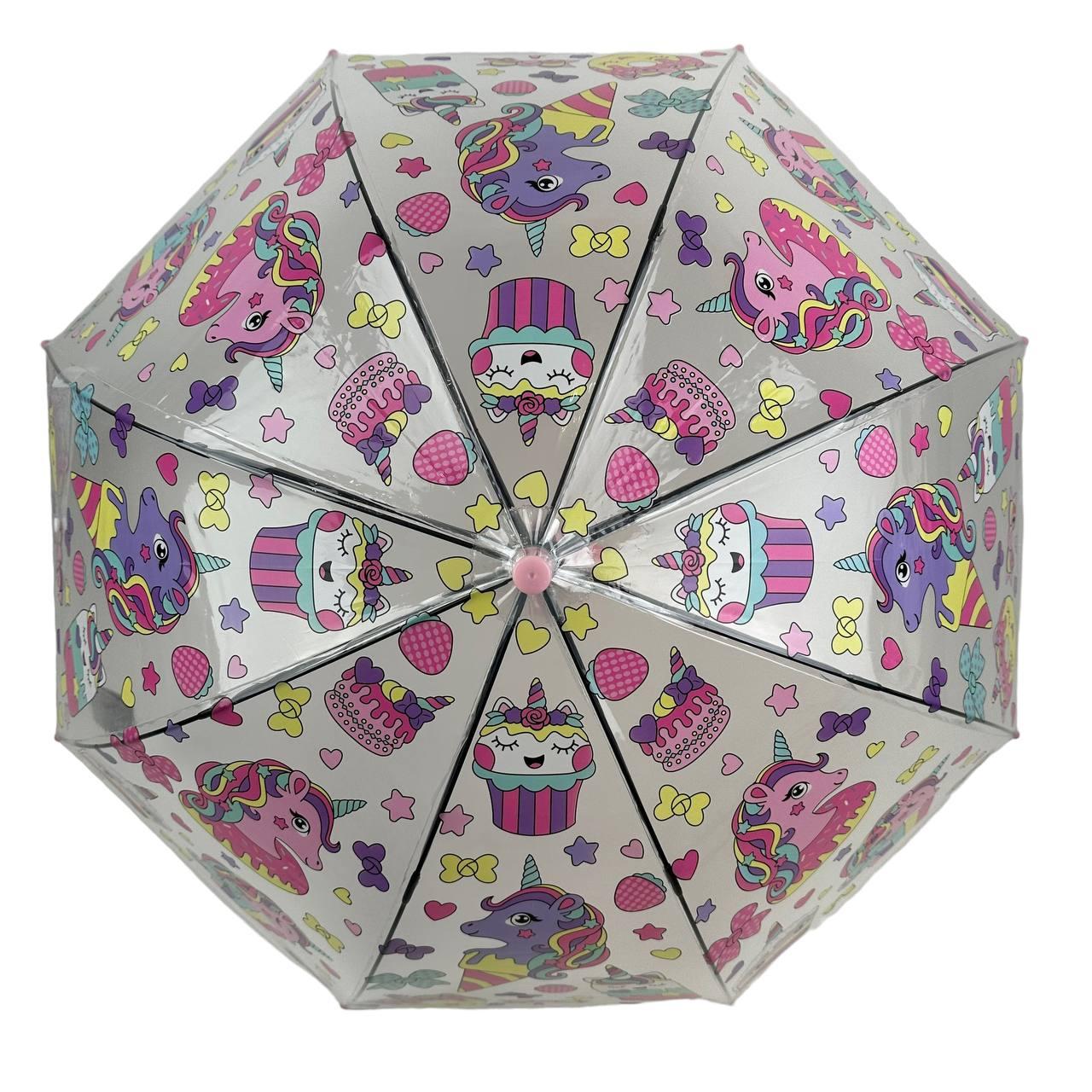 Жіноча складана парасолька напівавтомат Fiaba 74 см рожева - фото 4