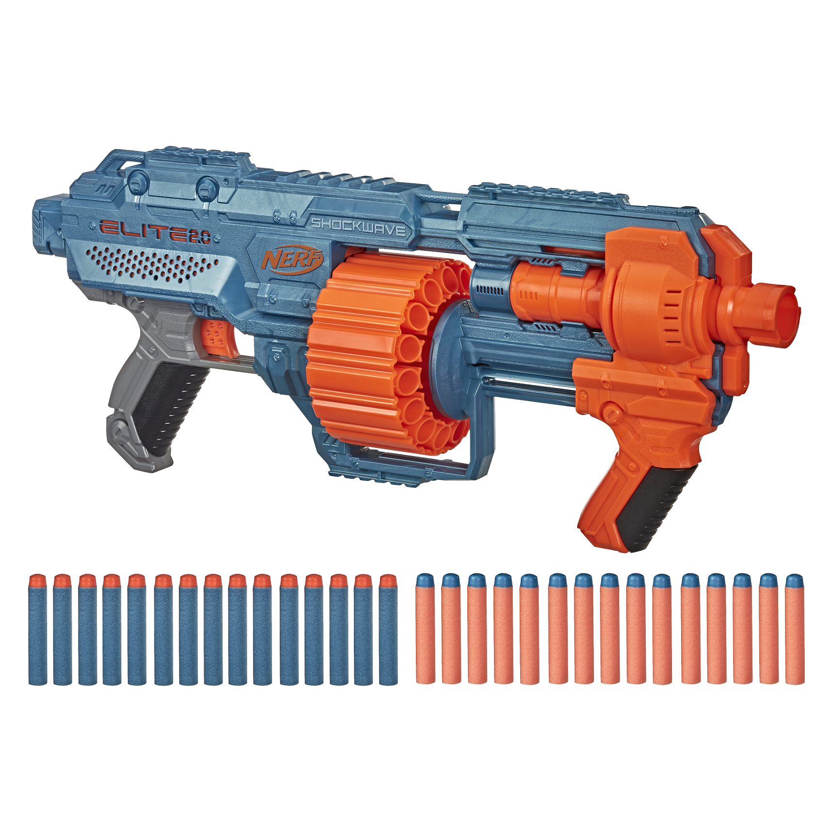 Игрушечное оружие бластер Hasbro Nerf Shockwave RD-15 Elite 2.0 (E9527) - фото 1