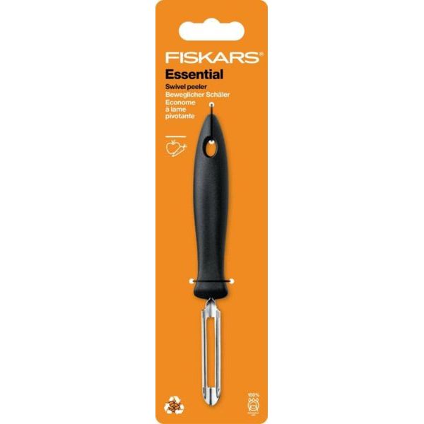 Нож для чистки Fiskars Essential с подвижным лезвием 6 см (1065586) - фото 2