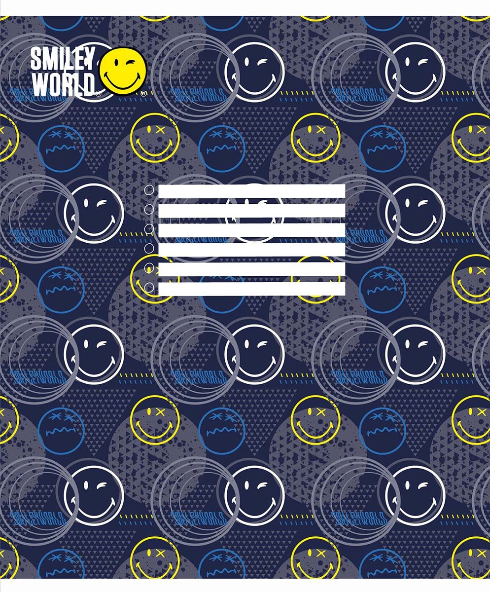 Набор тетрадей Yes Smiley world, в клетку, 18 листов, 25 шт. (766334) - фото 4