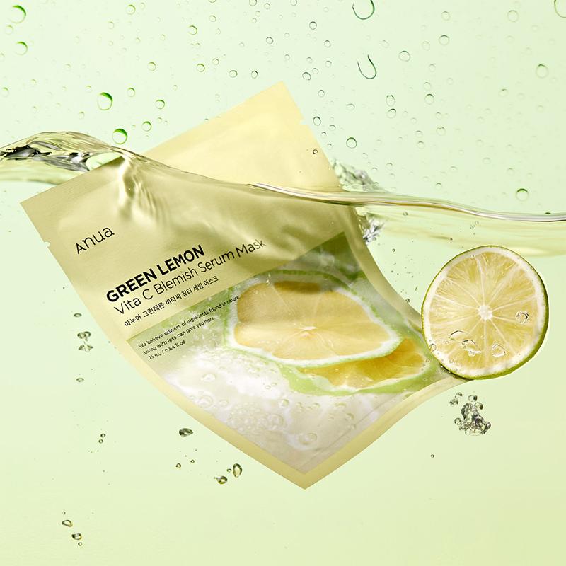 Осветляющая тканевая маска Anua Green Lemon Vita C Blemish Serum Mask 25 мл (BT20532) - фото 3