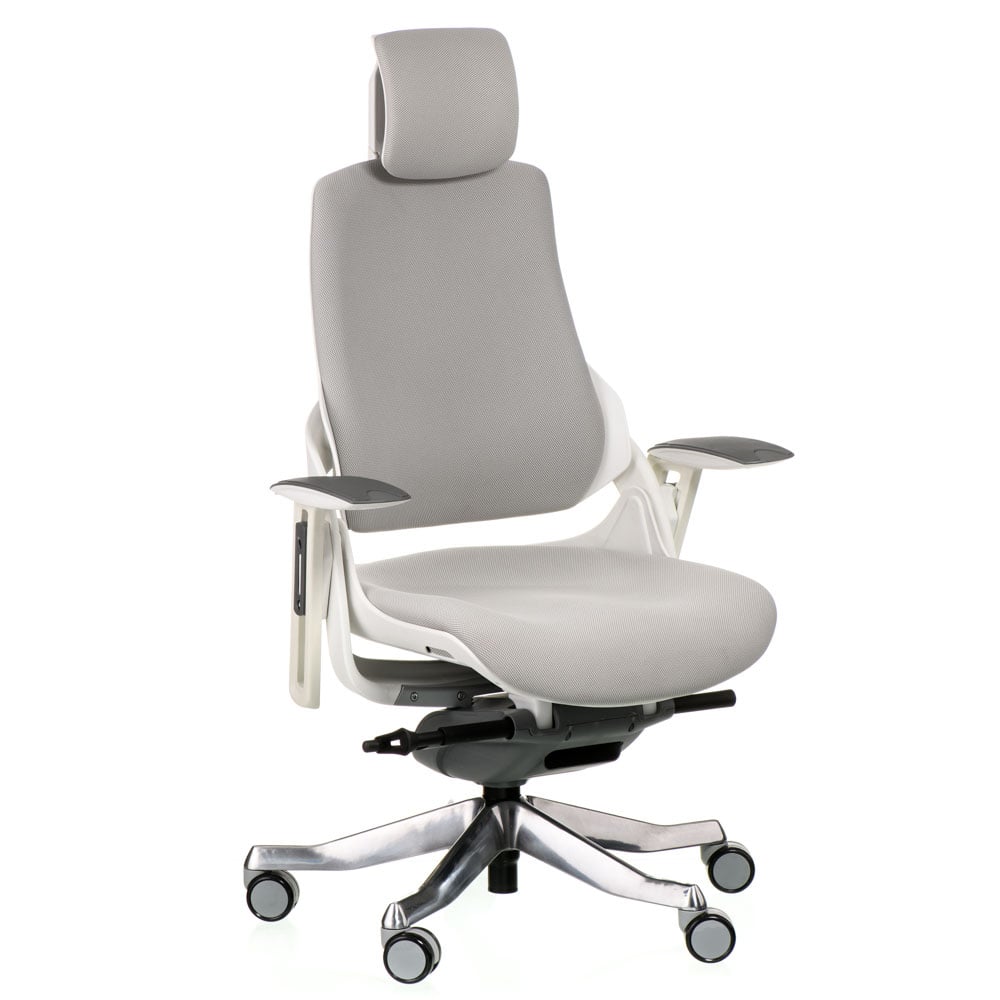 Офісне крісло Special4you Wau Snowy Fabric біле з сірим (E6163) - фото 7