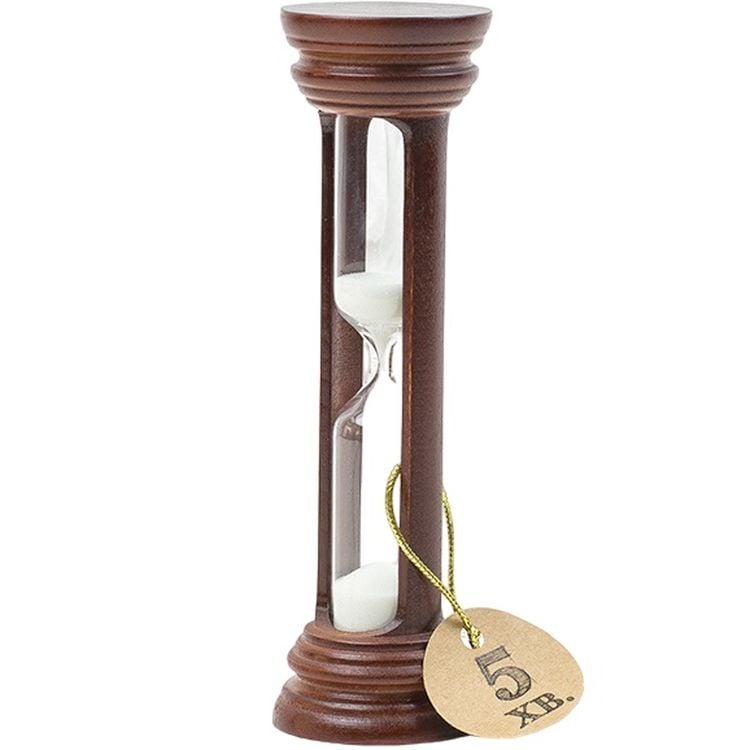 Пісочний годинник настільний Склоприлад 4-19, 5 хвилин, коричневий (300526) - фото 1