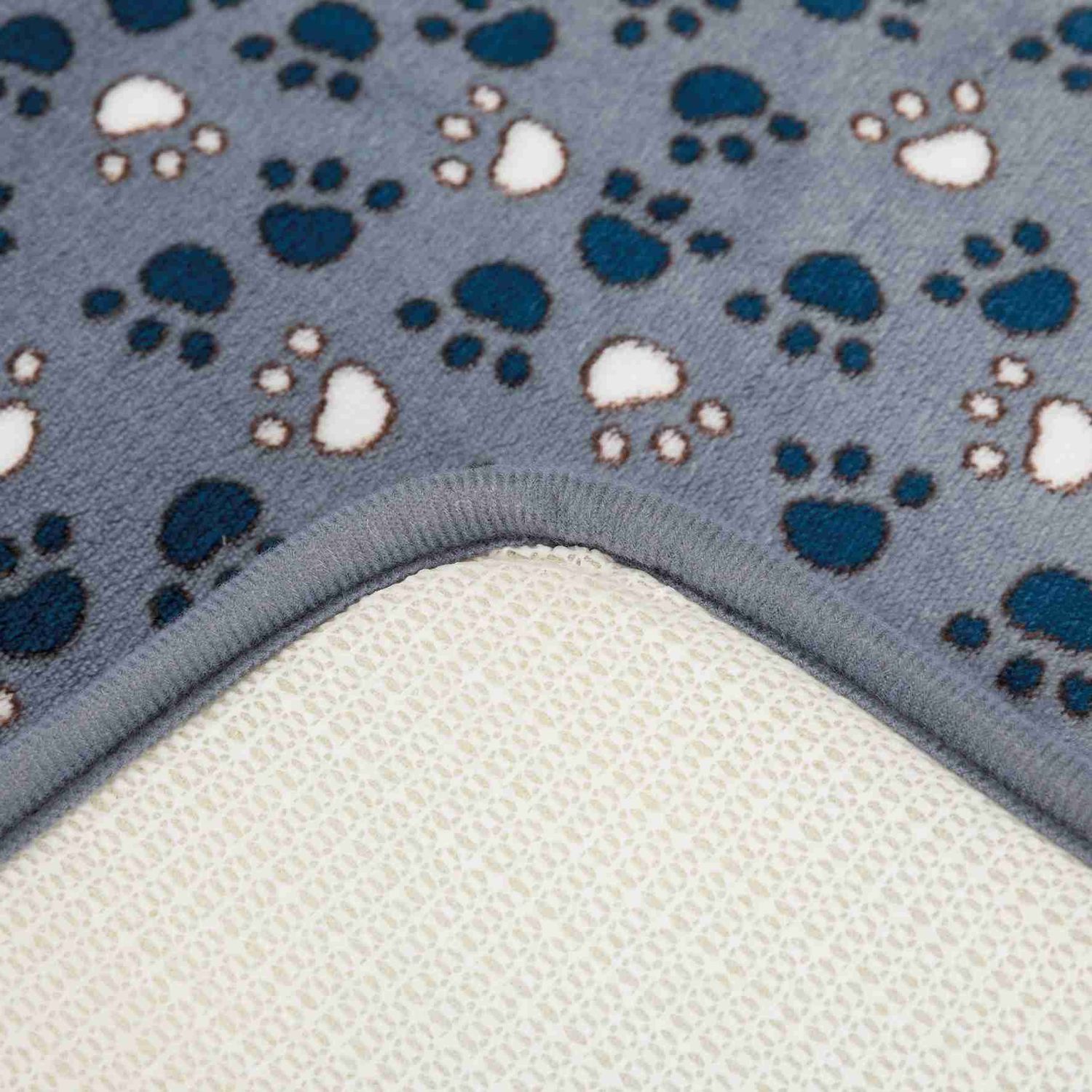 Килимок для собак Trixie Tammy, плюшевий, з пінопластовою підкладкою, 90х68 см, блакитний - фото 3