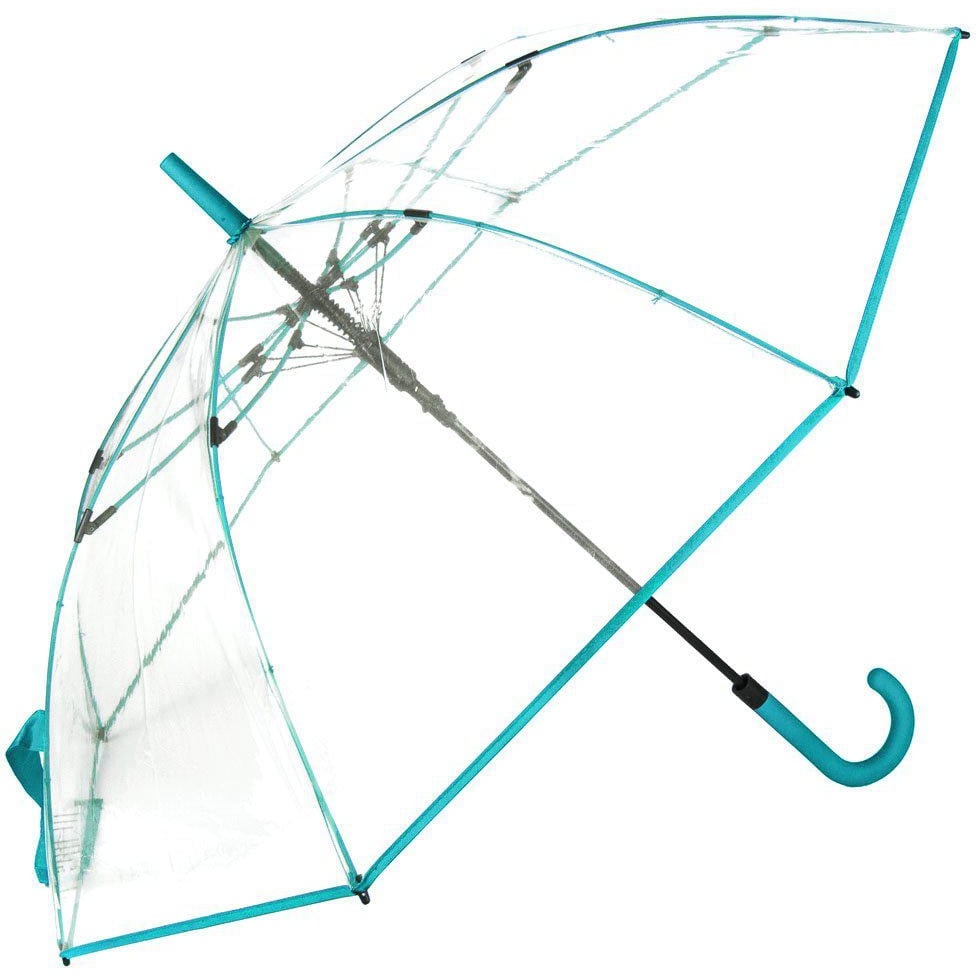 Женский зонт-трость полуавтомат Fare 105 см прозрачный - фото 1