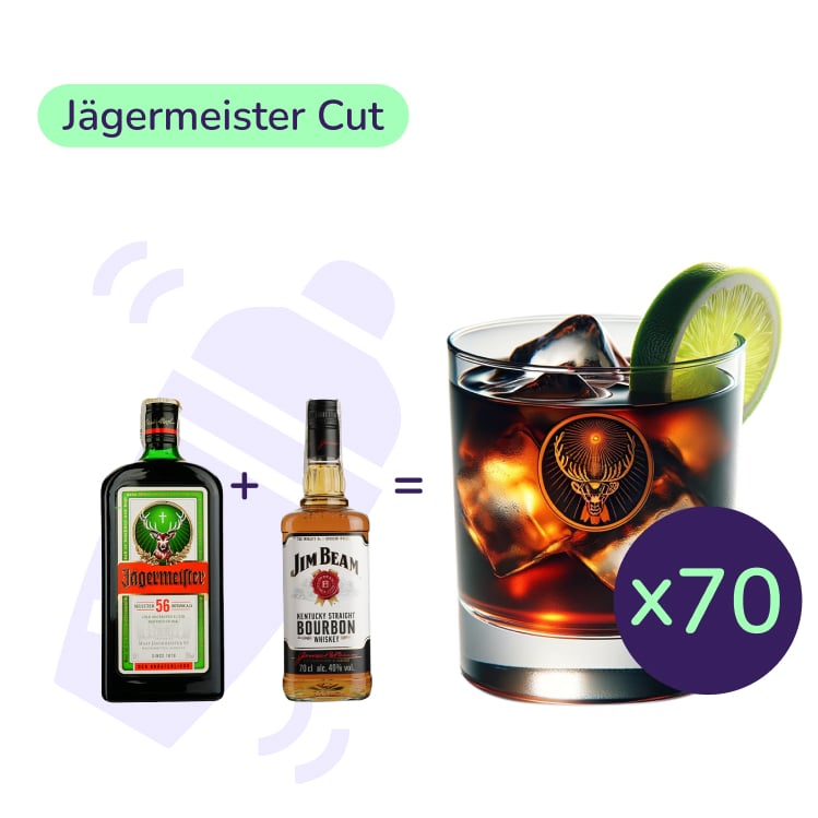 Коктейль Jagermeister Cut (набор ингредиентов) х70 на основе Jagermeister - фото 1