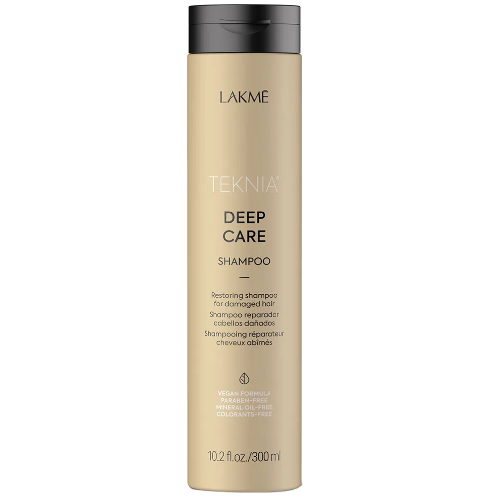 Восстанавливающий шампунь для поврежденных волос Lakme Teknia Deep Care Shampoo 300 мл - фото 1
