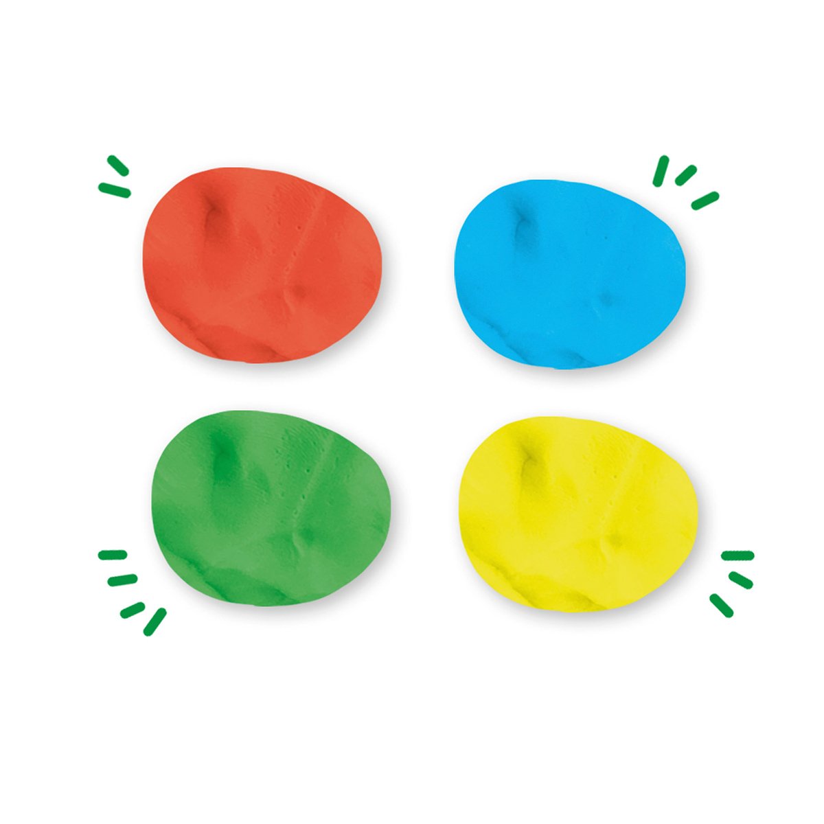 Незасихаюча маса для ліплення Ses Creative Feel good dough Колорит, 4 кольори (00511S) - фото 3