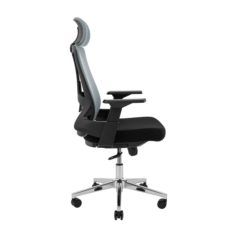 Кресло компьютерное Richman Токен Хром M-1 Tilt сетка черный + серый (RCM-1109) - фото 3