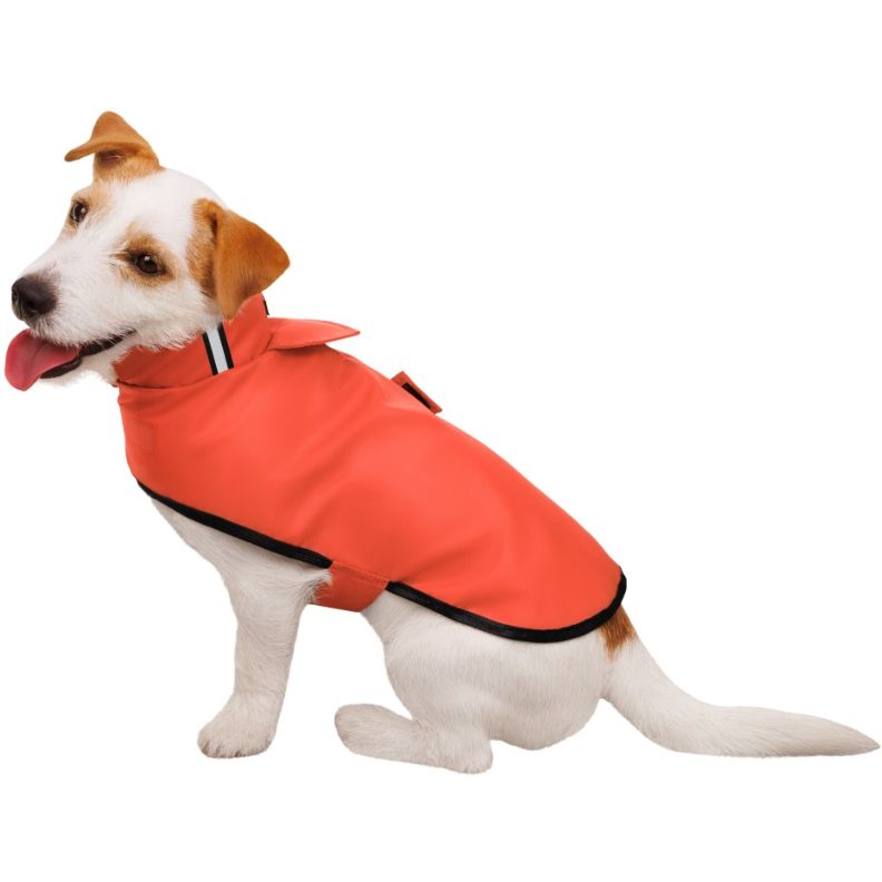 Дождевик для собак BronzeDog Textile XXS оранжевый - фото 4
