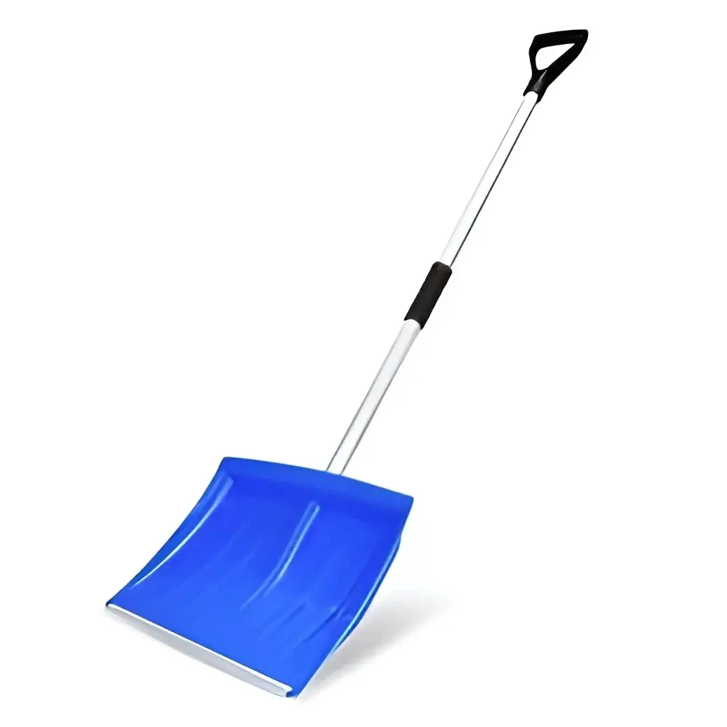 Лопата Supretto для прибирання снігу з алюмінієвою ручкою синя (8427) - фото 2
