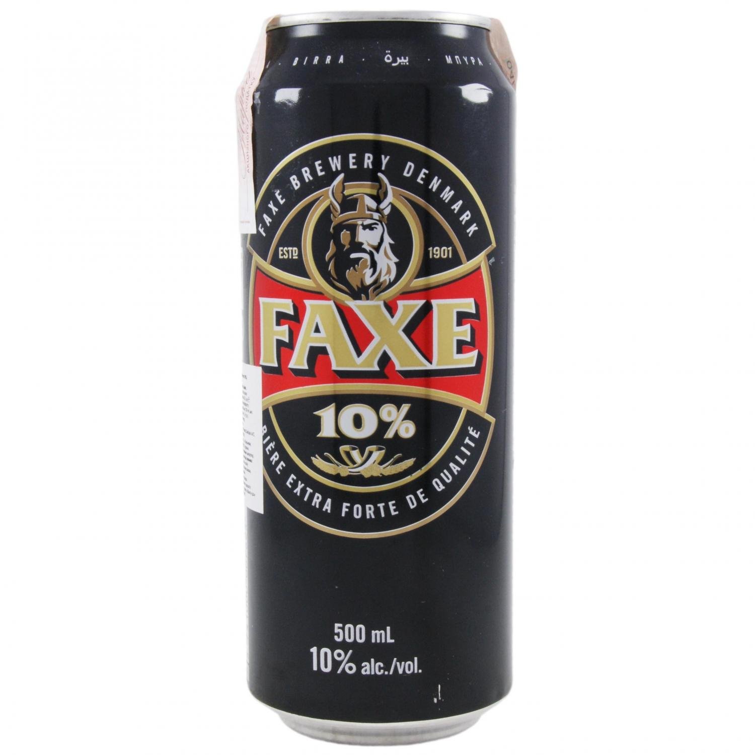 Пиво Faxe Extra Strong, світле, міцне, 10%, з/б, 0,5 л (471069) - фото 1