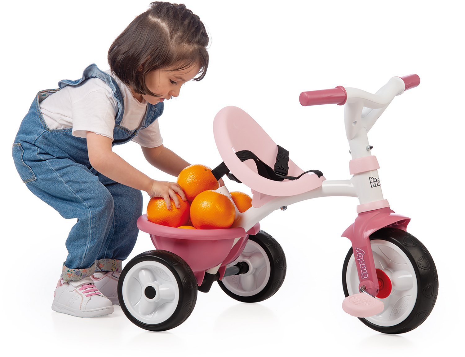 Триколісний велосипед 2 в 1 Smoby Toys Бі Муві, рожевий (740332) - фото 9