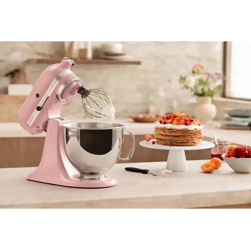 Планетарний міксер KitchenAid Artisan 4.8 л суха троянда (5KSM175PSEDR) - фото 12