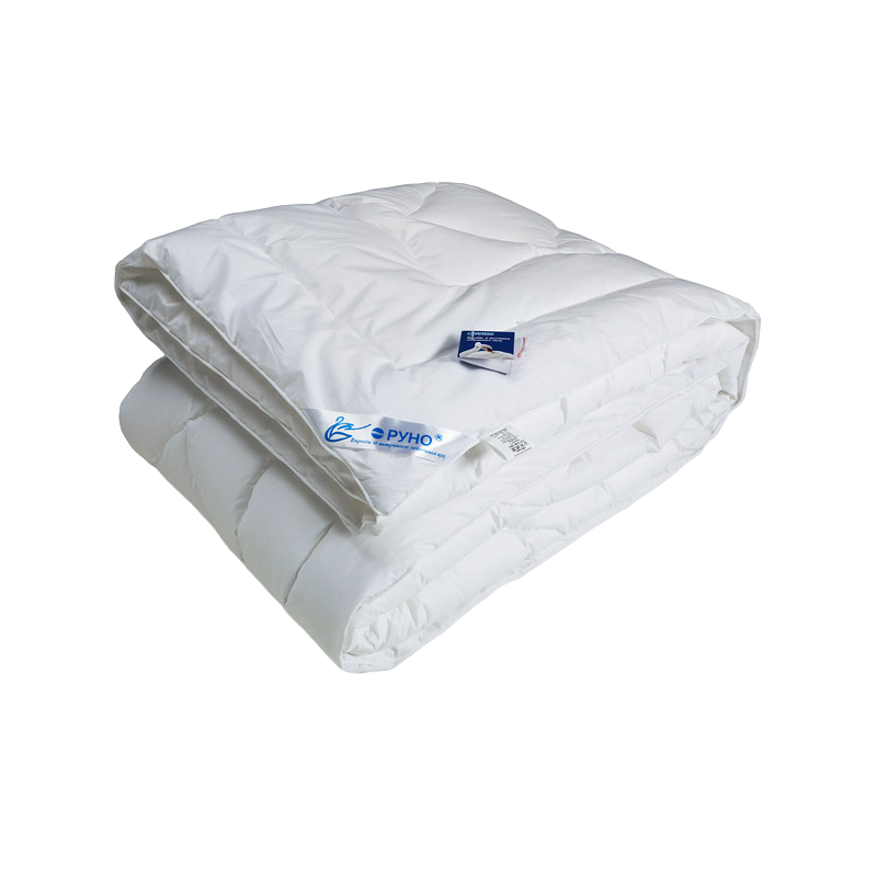 Одеяло из искусственного лебяжьего пуха Руно, полуторный, 205х140 см, белый (321.139ЛПУ) - фото 1