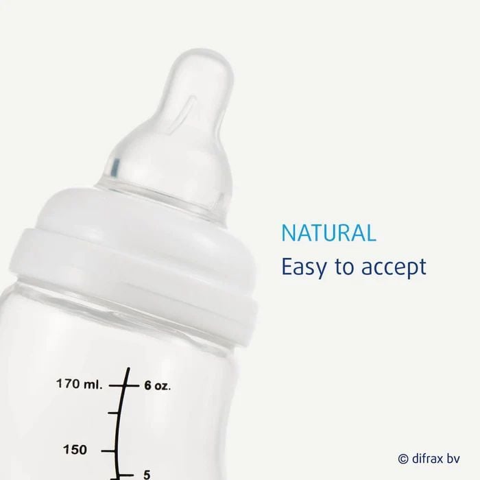 Антиколиковая бутылочка для кормления Difrax S-bottle Natural Ice с силиконовой соской 170 мл (705 Ice) - фото 3