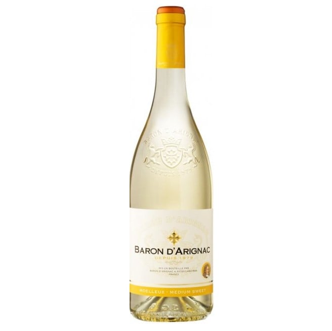 Вино Baron d'Arignac Białe, 10,5%, 0,75 л - фото 1