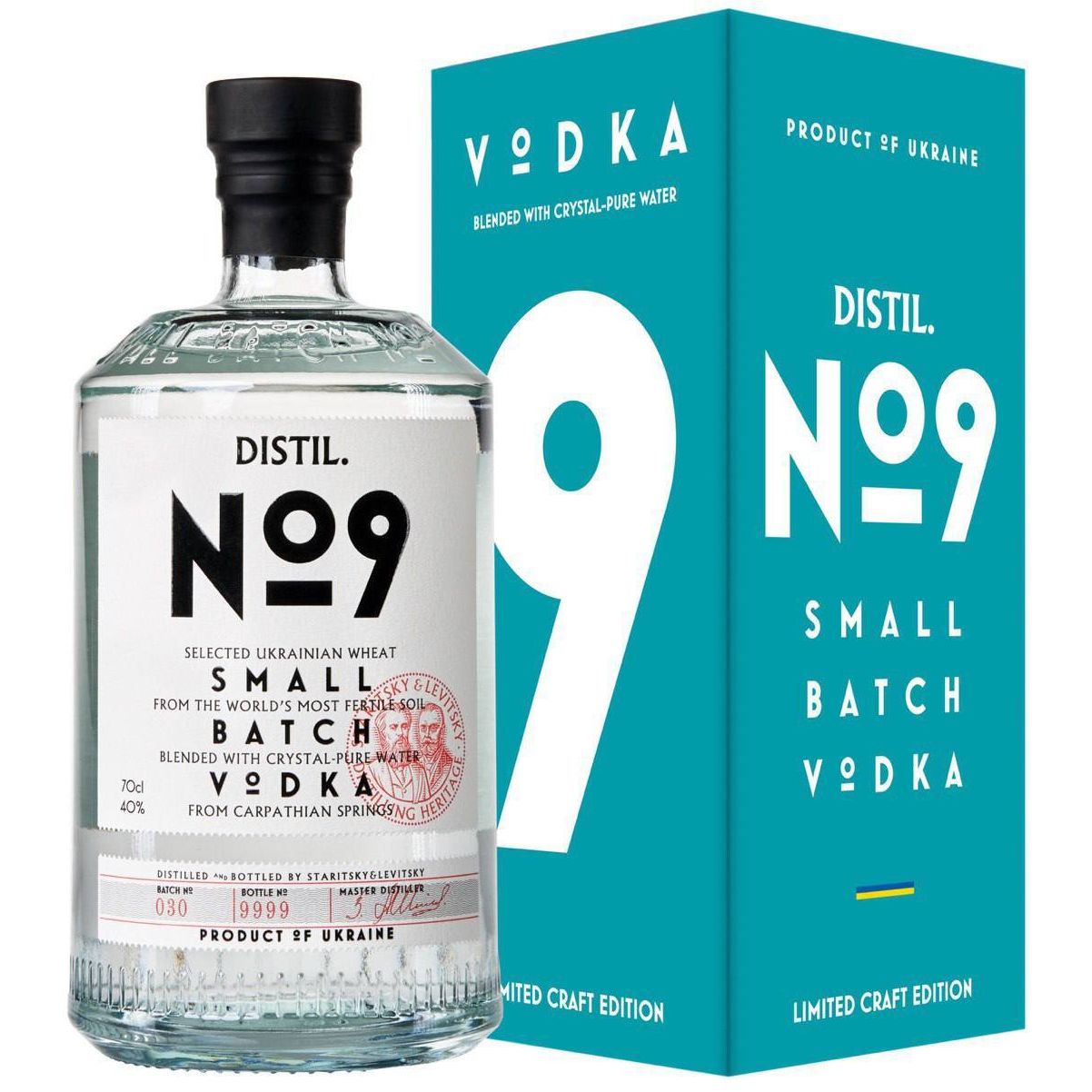 Горілка Staritsky & Levitsky Distil №9 40% 0.7 л у подарунковому пакуванні (793091) - фото 1