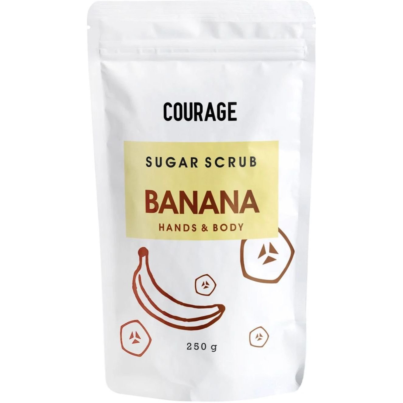Цукровий скраб для рук і тіла Courage Sugar Scrub Banana 250 г - фото 1