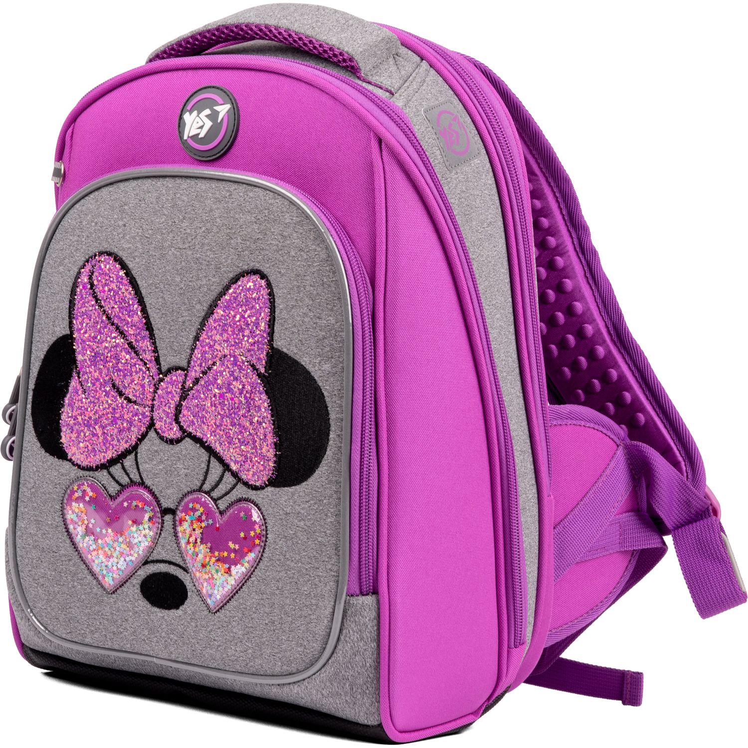 Рюкзак каркасний Yes S-89 Minnie Mouse, сірий з рожевим (554095) - фото 1