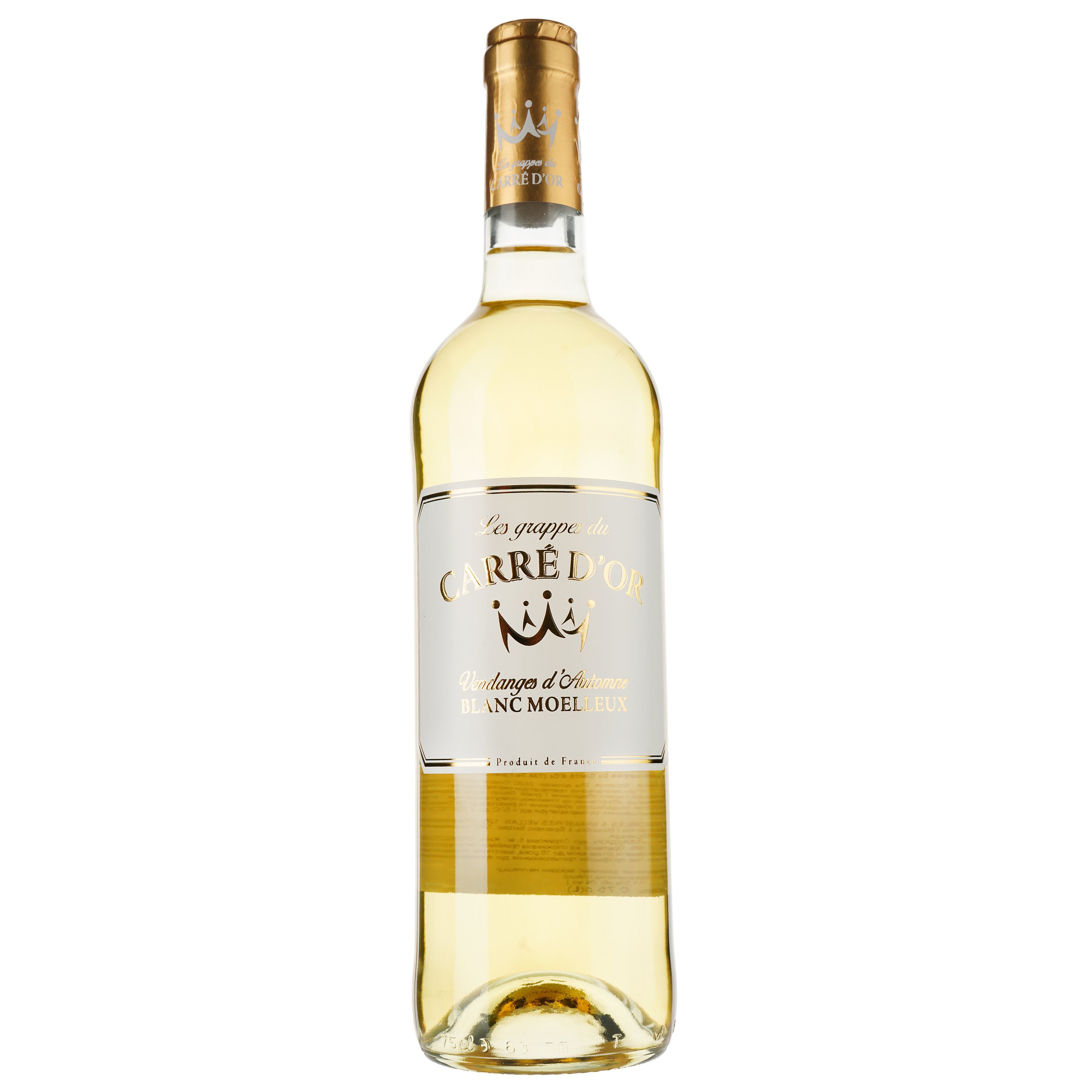 Вино Les Grappes Du Carre d'Or Vin de France, белое, сухое, 0,75 л - фото 1