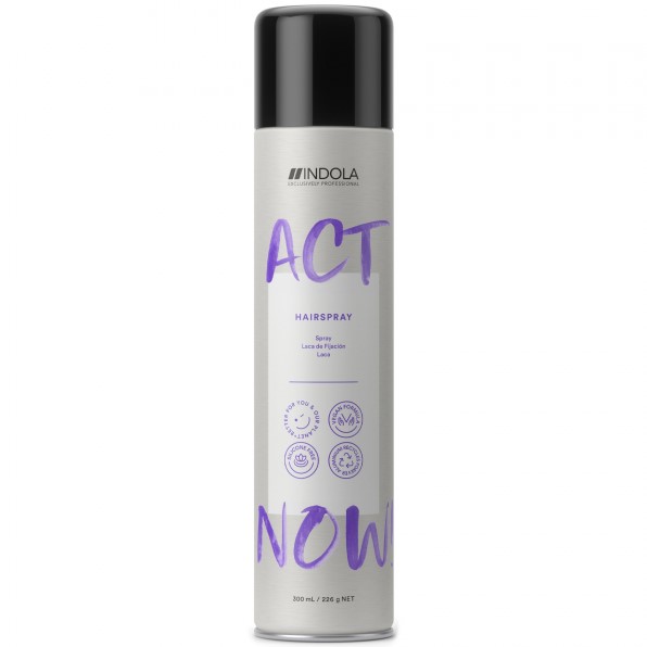 Cпрей для волос Indola Act Now Hairspray, средняя фиксация, 300 мл (2571311) - фото 1