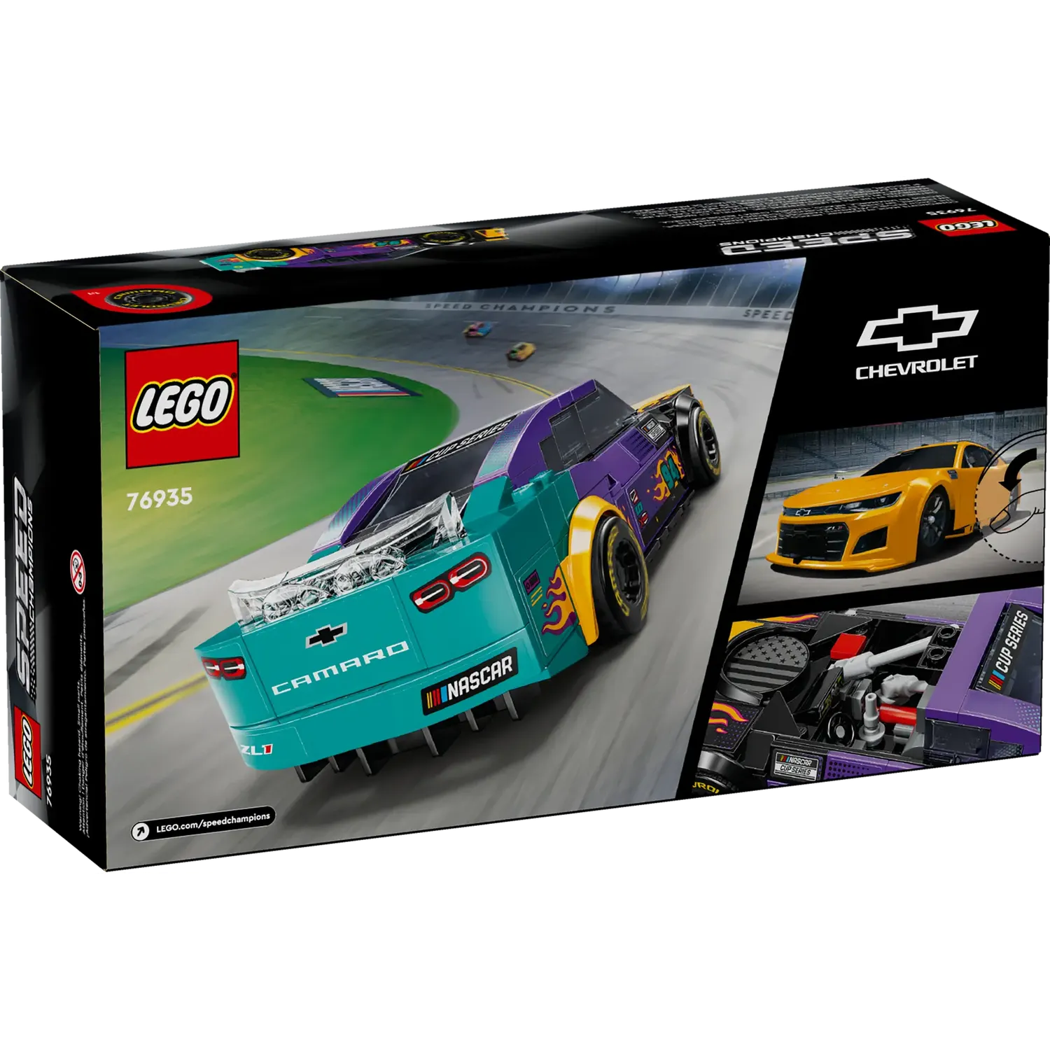 Конструктор LEGO Speed Champions NASCAR Next Gen Chevrolet Camaro ZL1 328 деталей (76935) - фото 11