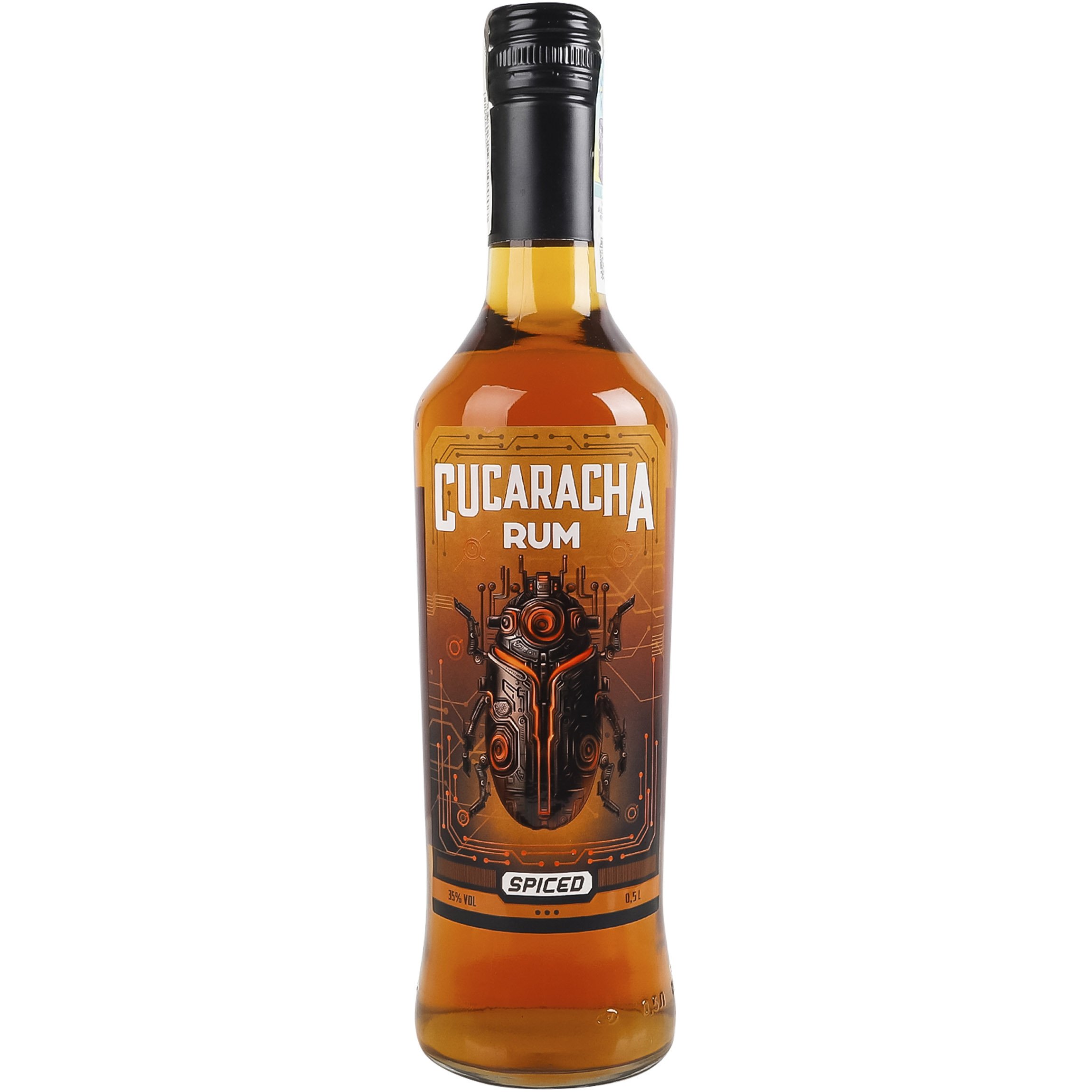 Алкогольний напій Rum Cucaracha Spiced Gold 35% 0.5 л - фото 1