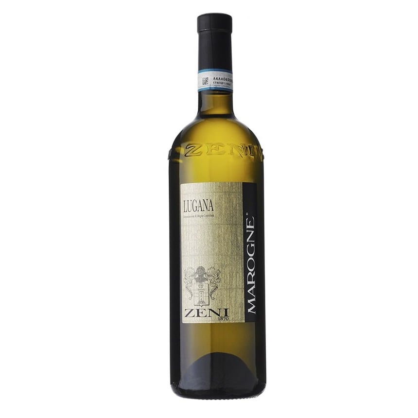Вино Zeni Lugana Marogne DOC, біле, сухе, 0,75 л - фото 1
