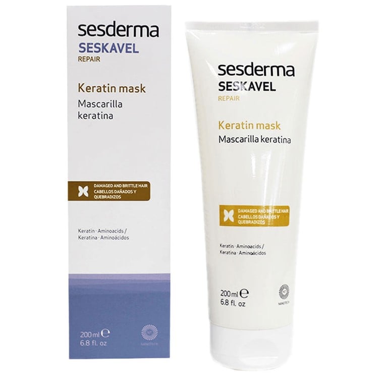 Восстанавливающая маска для волос Sesderma Seskavel Keratin с кератином, 200 мл - фото 1