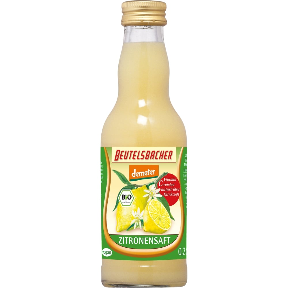 Сок Beutelsbacher Лимонный органический 200 мл - фото 1