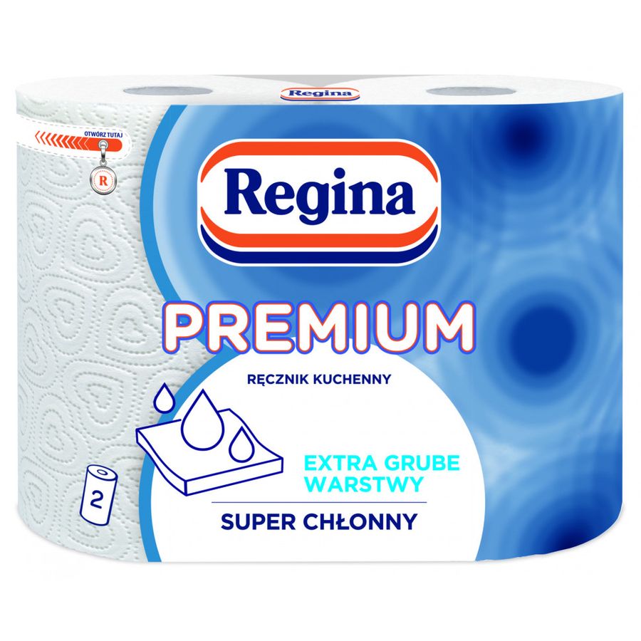 Паперові рушники Regina Premium тришарові 2 рулони - фото 1