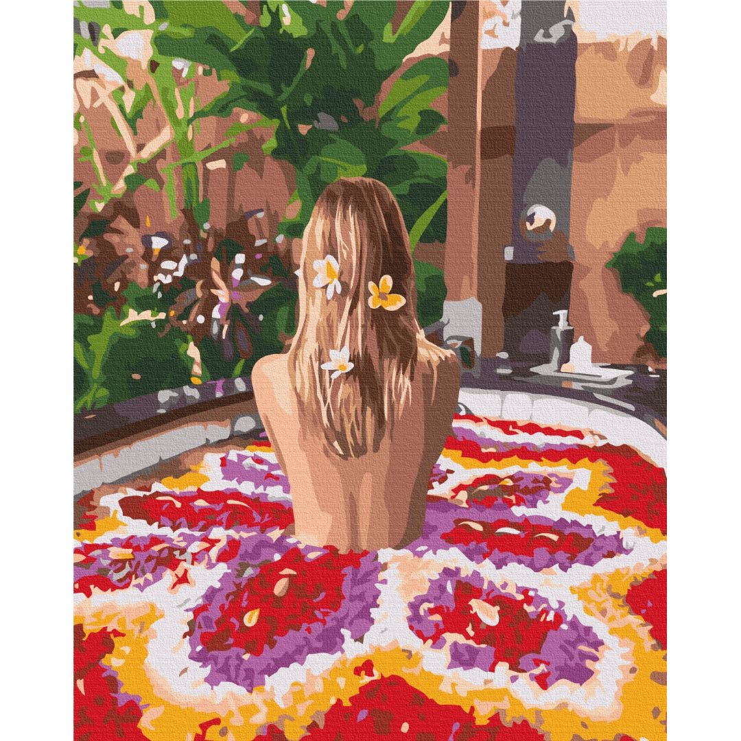 Картина по номерам Цветок Бали Brushme 40x50 см разноцветная 000277350 - фото 1