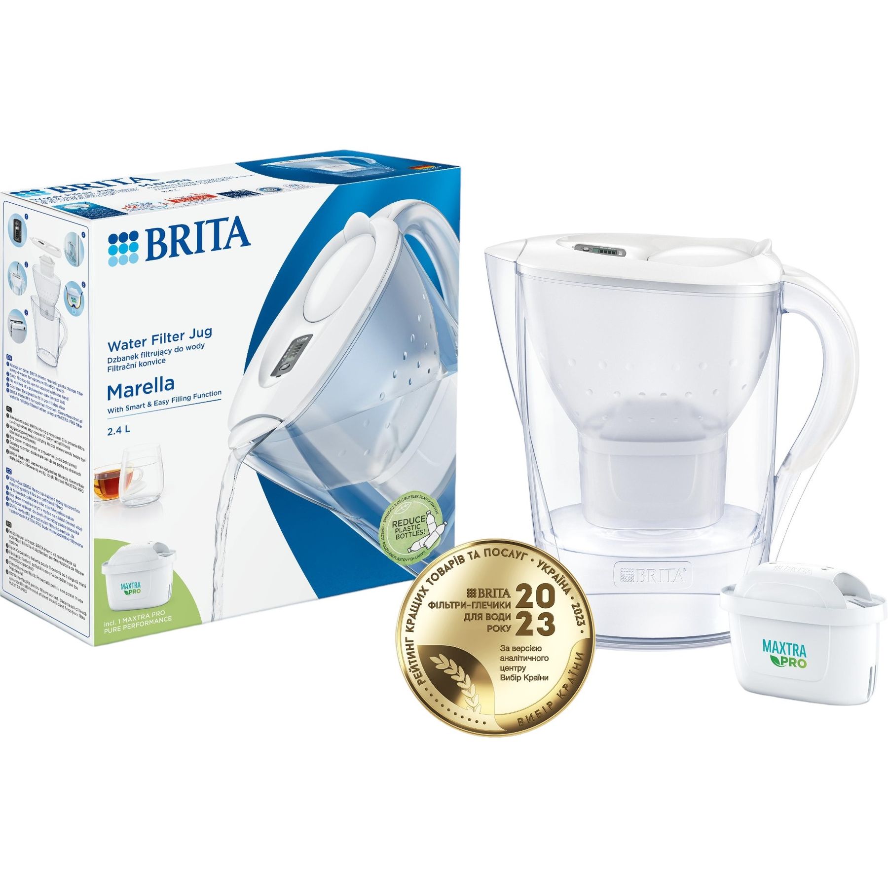 Фільтр-глечик Brita Marella MXpro білий 2.4 л (1052789) - фото 3