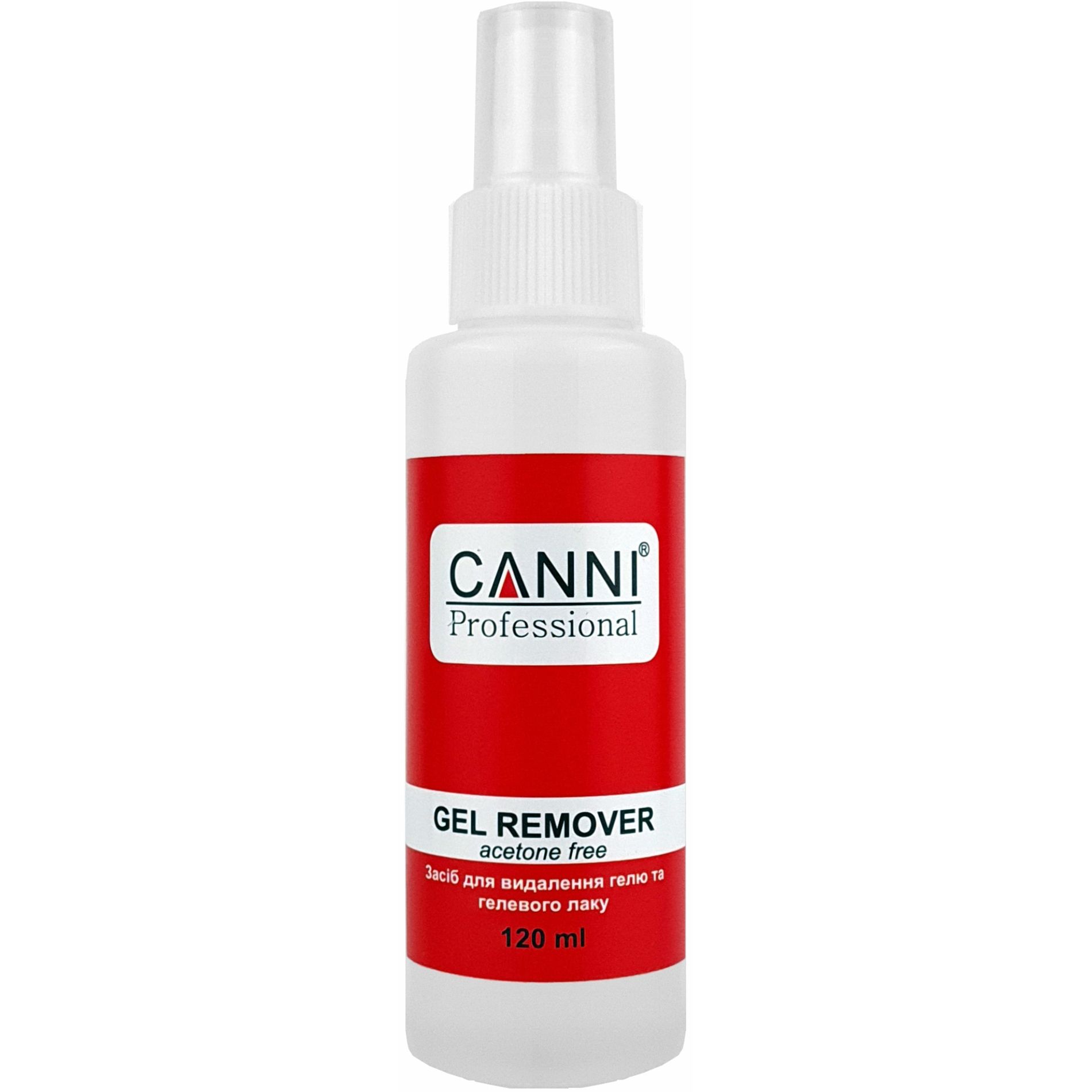 Жидкость для снятия гель-лака Canni Gel Remover с распылителем 120 мл - фото 1