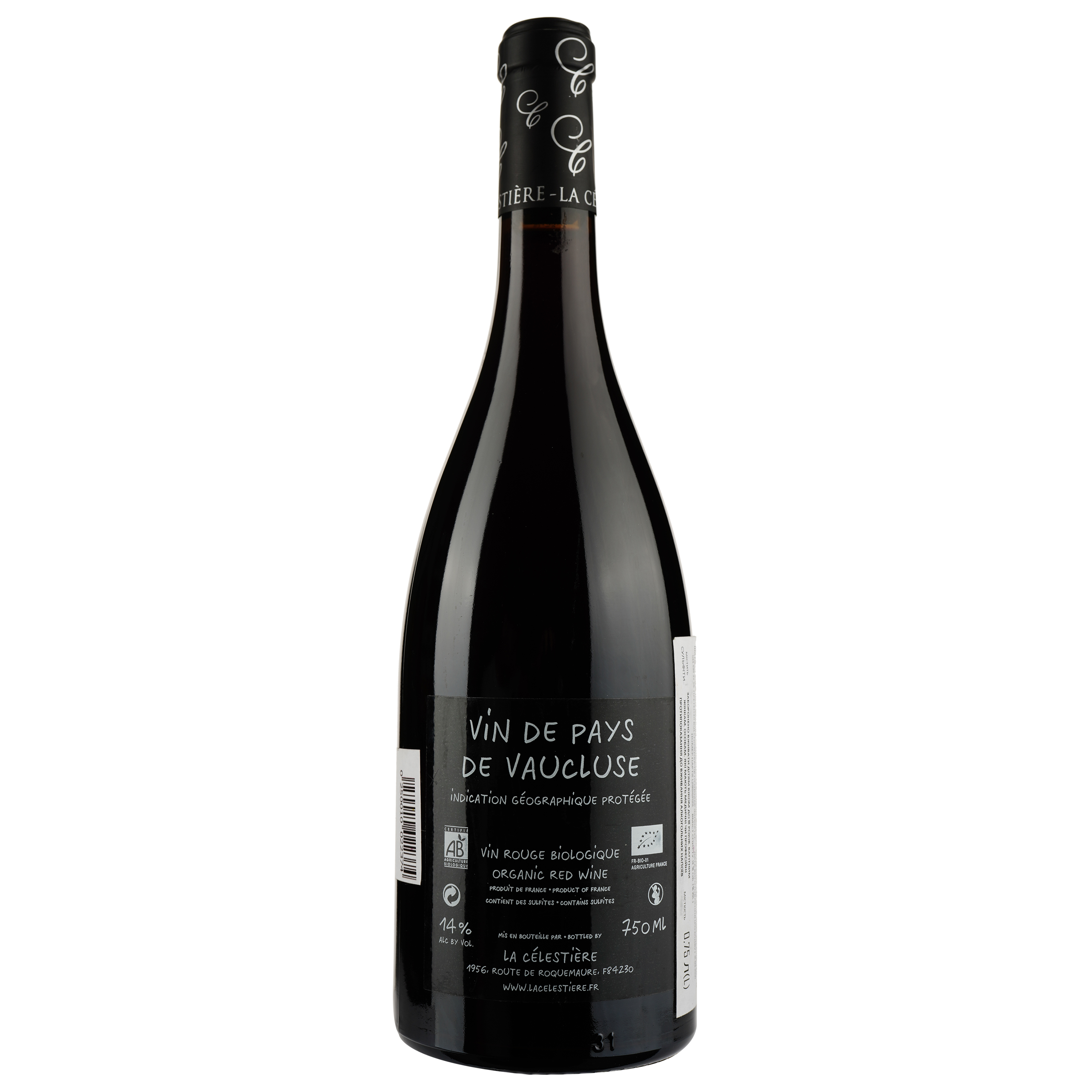 Вино La Celestiere de Vaucluse Vin de Pays 2016, 14%, 0,75 л (720150) - фото 2